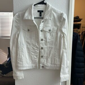 White denim jacket
